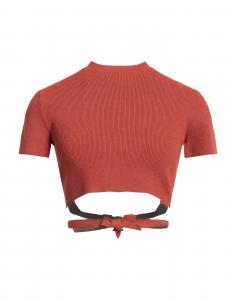 Кроп-топ Daniele Fiesoli, темно-розовый