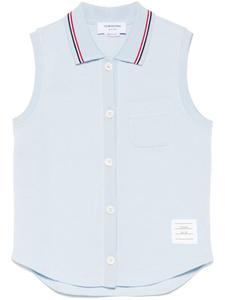 Рубашка поло без рукавов Thom Browne, синий