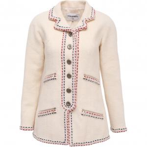 CHANEL Куртка из коллекции Hamburger женская белая, White