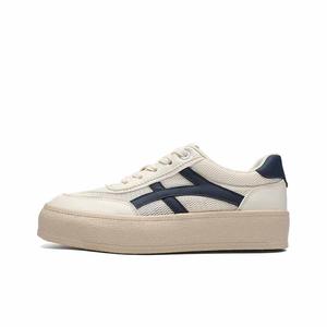 ZHR Низкие женские кроссовки для скейтбординга бежево-синего цвета