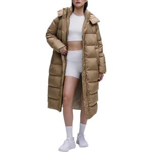 Пуховик Wunder Puff Series женский Lululemon, коричневый/светло-коричневый/бежевый