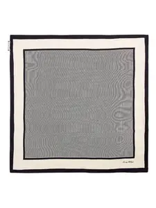 Шелковый шарф в полоску Tommy Hilfiger, синий