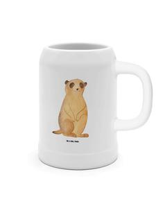 Пивная кружка с рисунком суриката, без слов, белого цвета Mr. & Mrs. Panda