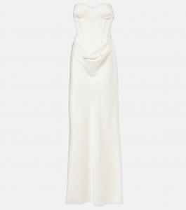 Свадебное корсетное платье из атласа с декоративными элементами Rotate, Erget