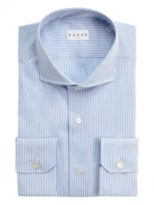 Рубашка в полоску на пуговицах Xacus, синий