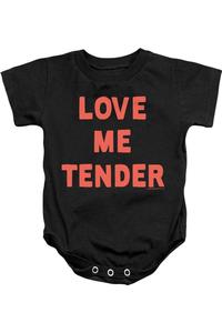 Детский комбинезон Elvis Love Me Tender на кнопках Gildan, черный