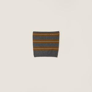 Кашемировый топ MIU MIU, серый