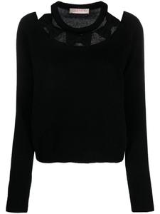 Valentino Garavani джемпер из вирджинской шерсти, черный