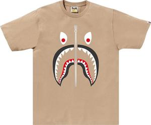 Футболка BAPE Mad Shark 'Beige', загар
