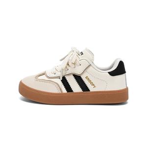 Детские кроссовки для скейтбординга Kids Low-top бежевый/черный Snoopy, бежевый/черный