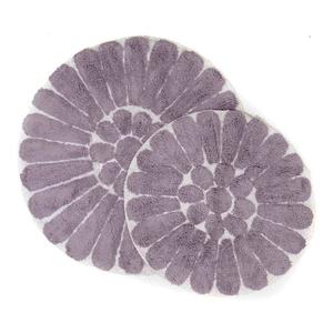 Набор ковриков для ванной Chesapeake Bursting Flower с тафтингом из 2 предметов, цвет White Lilac