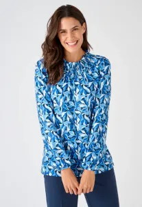 Топ с длинными рукавами graphique chaude Damart, Bleu Feuillage