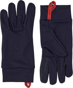 Hestra Touch Point Dry Wool Liner - Machine Washable, Touch Screen Compatible Ski Glove Liners, Navy