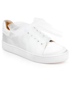 Женские кроссовки Gem с круглым носком Badgley Mischka, White Satin