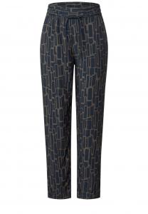 Брюки свободного кроя STREET ONE Bonny, темно-синий