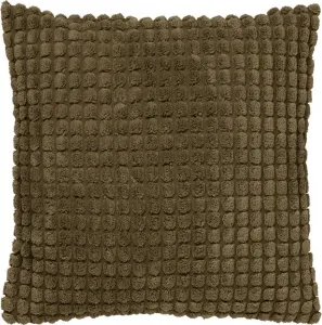 Декоративная подушка Рим 45x45 см, однотонная зеленая Dutch Decor