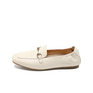 ZHR Лоферы женские бежево-абрикосовые