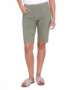 Бермуды с поясом на резинке в цвете шалфей Renuar, Sage