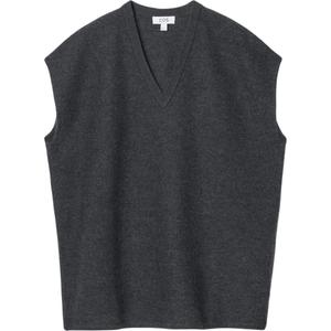 Футболка-майка женская черно-серая COS