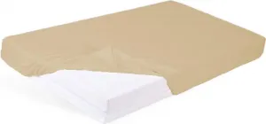 Простыня фланелевая на резинке 60x120x10 бежевая BabyMatex