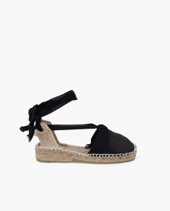 Простые валенсийские эспадрильи для девочек Pisamonas, чёрный