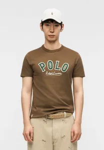 Футболка приталенного кроя с принтом логотипа в западном стиле. Polo Ralph Lauren, York Brown