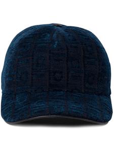 Бархатная кепка с логотипом Ferragamo, синий