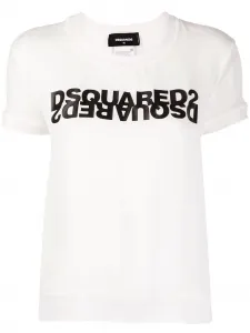 Топ с логотипом DSQUARED2, белый
