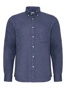 Рубашка с карманом на пуговице Loja Das Meias, синий