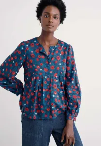 Блузка с шипами Seasalt Cornwall, Blue Pressed Plants Shore