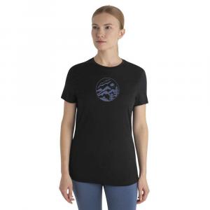 Футболка с коротким рукавом Icebreaker Merino 150 Tech Lite III Camping Circle, черный