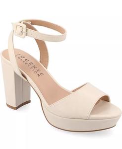Женские модельные сандалии Nairri на платформе и блочном каблуке Journee Collection, слоновая кость