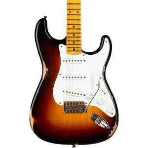 Электрогитара Fender Custom Shop Guitar Center Limited-Edition 70th Anniversary 1954 Stratocaster Relic с двухцветной солнечной отделкой Wide Fade