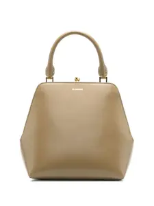 Сумка-тоут с логотипом JIL SANDER, зеленый