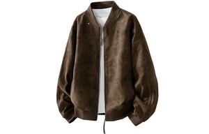 Куртка Unisex Baseball Collar Moderate ZIAREL, коричневый