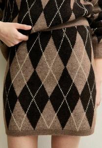 Юбка New Look Mini skirt, Brown Pattern/Brown