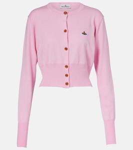 Кардиган из хлопка и кашемира Orb Vivienne Westwood, Aw25-Pink