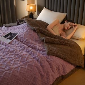 Disney Плед из овечьей шерсти 70х100 см, двойной слой, мягкий на ощупь, цвет Yaziyu + серый