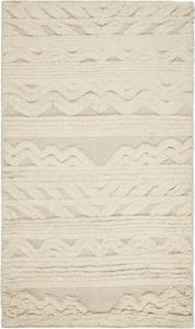 Ковер SAFAVIEH, 92 x 153 см, Kenya Collection, Ivory, ручной вязки из шерсти, идеален для помещений с высокой проходимостью: прихожая, гостиная, спальня (KNY816A)