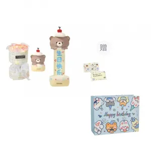 Креативный милый плюшевый мишка с сюрпризом выдвижная баннер утешительная плюшевая кукла плюшевая кукла высота 25см PANGPANGLONG, розовый