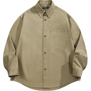 Рубашка мужская Outerwear Wide Fit PEACEBIRD MEN, olive серый 1