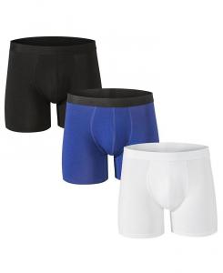 Мужские трусы-боксеры, 3 комплекта нижнего белья, дышащие удобные плавки Alpine Swiss, мультиколор