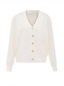 Женский кардиган белого цвета faina