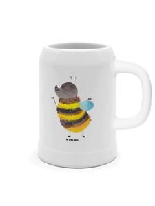 Кружка для пива Hummel пушистая, без слов, белого цвета Mr. & Mrs. Panda