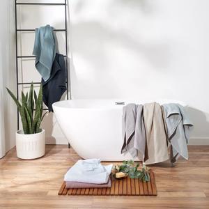 Набор банных полотенец Uchino Waffle Twist, 6 предметов, серый