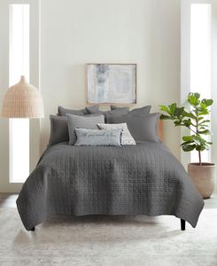 Комплект постельного белья Mills Waffle Textured из 3 предметов, размер King/California King Levtex, цвет charcoal