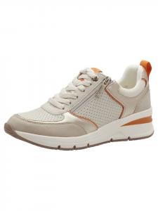 Кроссовки на шнуровке Tamaris, цвет orange comb