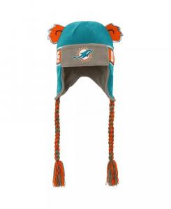 Шапка для мальчиков и девочек Aqua Miami Dolphins с надписью Ears Trooper Outerstuff
