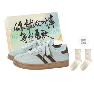 JimiXiong Женские низкие скейтбордские кеды зеленые коричневые с коробкой и носками, цвет Green Brown+Box+Comes with Socks