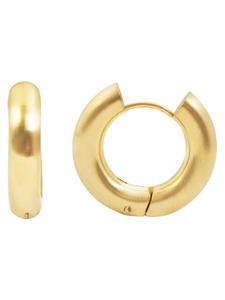 Adeliás Женские серьги - серьги-кольца на шарнирах из нержавеющей стали с золотым покрытием